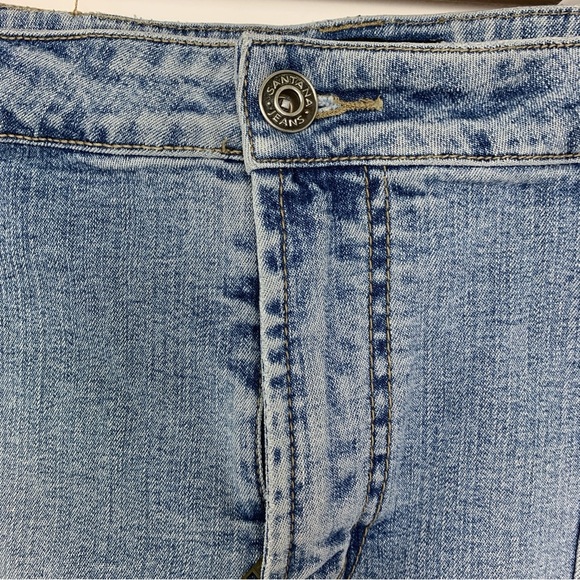 Vintage 90s Y2K Santana Jeans Denim Cargo Skirt - Picture 3 of 7